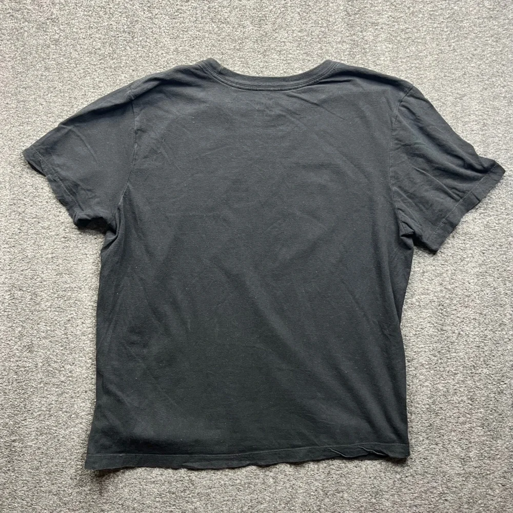 Nike Graphic T-Shirt Mens Large Black Short‎ Sleeve Big Logo Cotton Tee